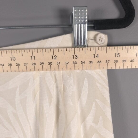 VALENTINO MISS V SILK Blend ITALY🇮🇹MADE Straight Pants Floral CRUPPO CFT 44/10 - Picture 6 of 11